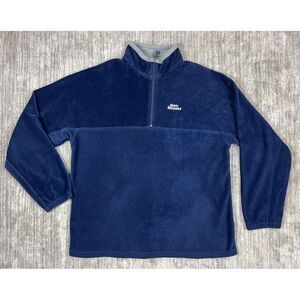Sports Illustrated Sweater Mens Extra Large Blue Pullover‎ 1/4 Zip Fleece 90s